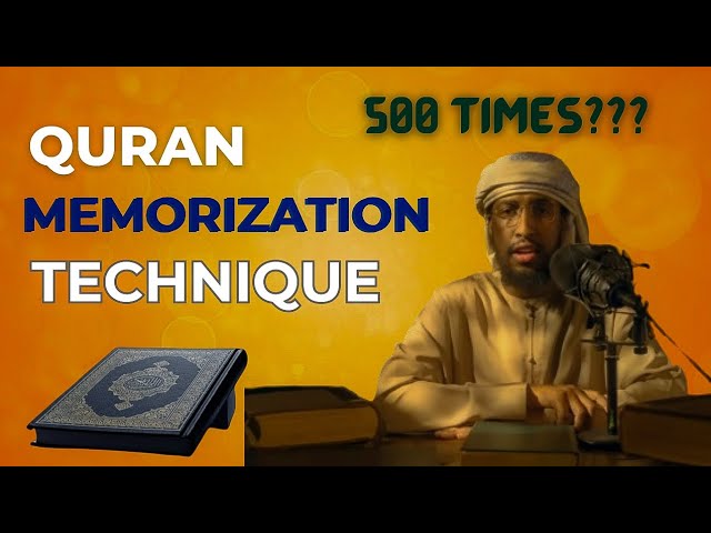 Qur'an Hifdh Memorization Technique - By Ustadh Abdur Rahman Hasan