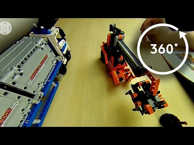 Lego 42062: Container Yard speed build in 4K 360°