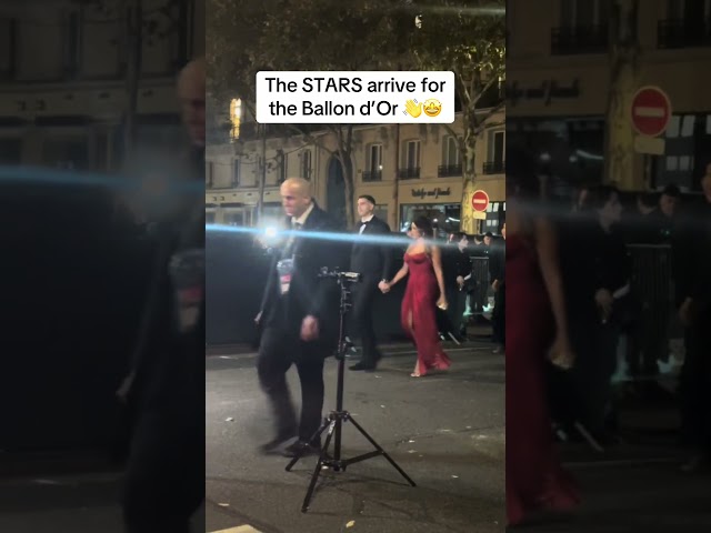 The stars arrive at the 2024 Ballon d’Or awards ceremony in Paris 🇫🇷👋🤩