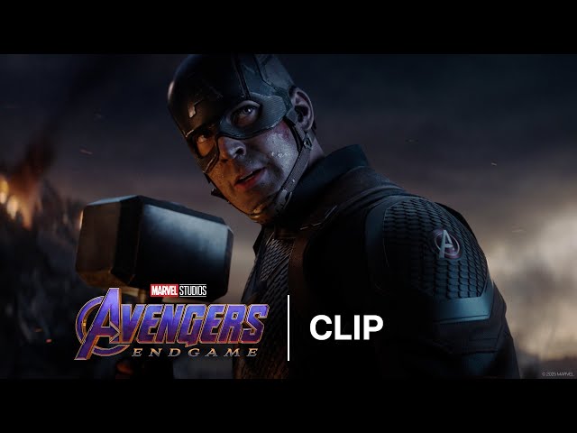 Captain America (Steve Rogers) Wields Mjolnir | Avengers: Endgame | Official Clip