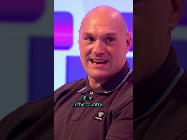 Rob Beckett is taking NO chances when getting Tyson Fury's phone number! 😂 | A League Of Their Own