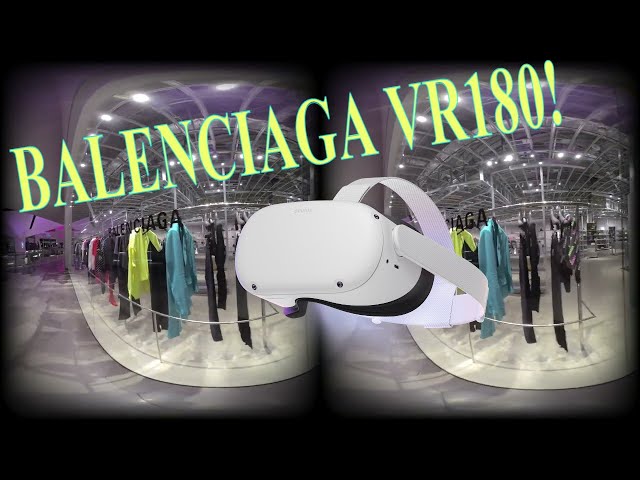 BALENCIAGA! VR Las Vegas VR Fashion Outlet! Crystals Aria shops. Watch in YouTubeVR!