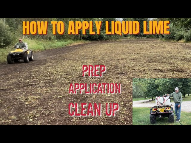 USING LIQUID LIME ON FOOD PLOTS