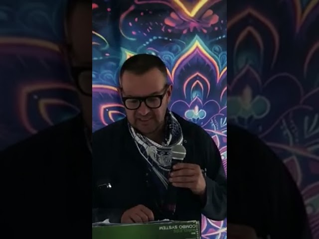 Cory Doctorow, member of DiEM25 Toronto speaking at Burning Man 2024