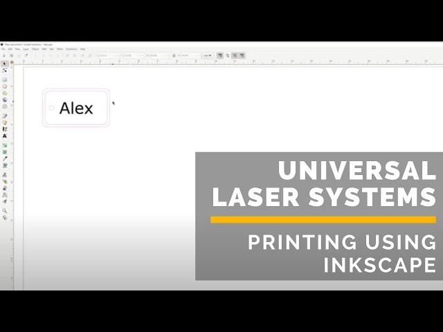 Printing to a Universal Laser Systems Laser Using Inkscape