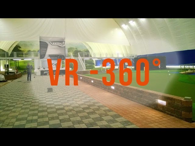 Enter into new dimensions. VR-360 video of golf air dome in Helsinki, Finland.