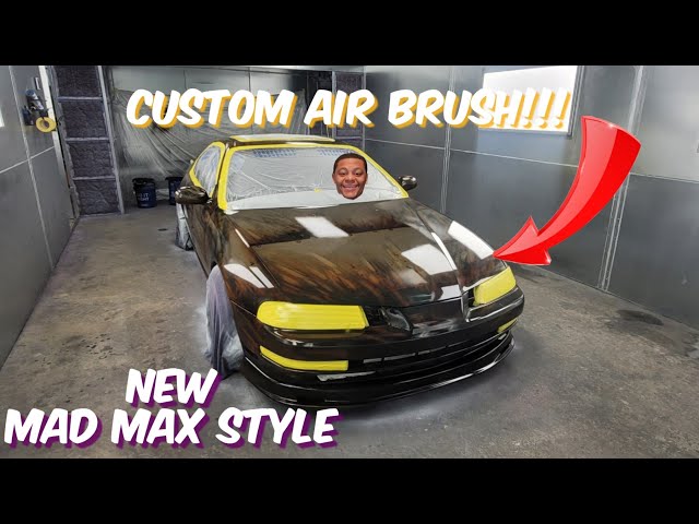 Turbo Honda Prelude (Apocalude) gets airbrushed mad max style | ITS AMAZING!!!