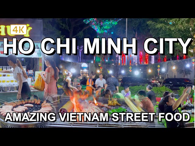 Ultimate VIETNAMESE STREET FOOD TOUR at Saigon Night Market! 🇻🇳