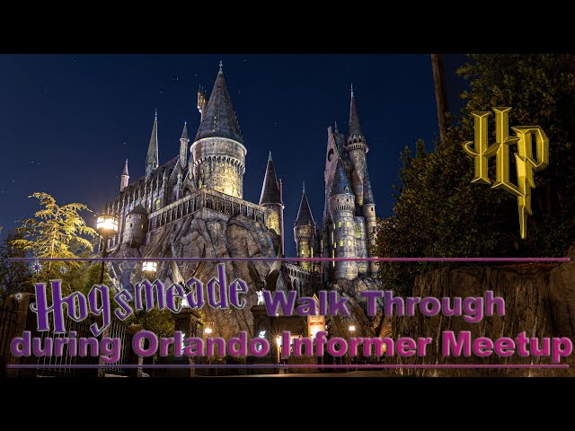 8K Hogsmeade Walk Through during the Orlando Informer Meetup - Islands of Adventure VR180 3D