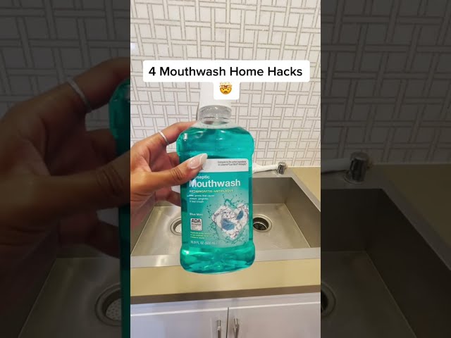 4 Mouthwash Home Hacks #Shorts