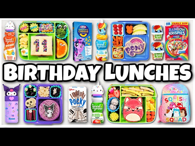 School Lunch TAKEOVER! 🎂 Lily's Birthday Lunches - Bunches of Lunches