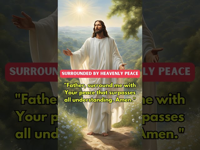 #jesuschrist Surrounded by Heavenly Peace  #jesuschrist #lordjesus #shorts #shortsfeed #ytshorts