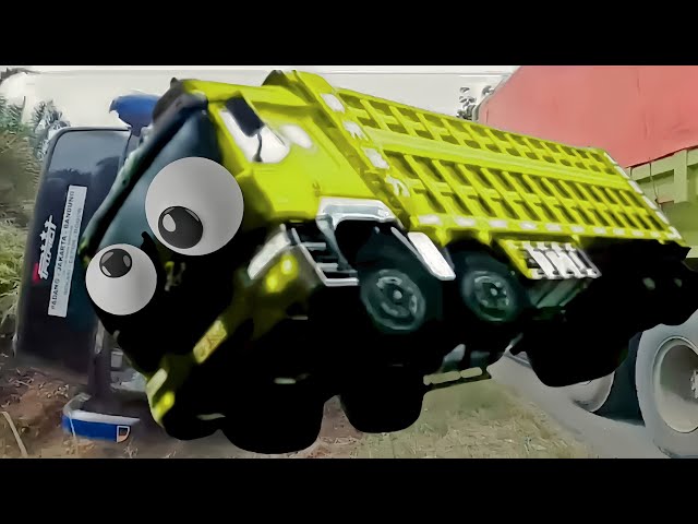 Truk Joget, truk oleng, dump truck dance funny - truck dance car, mixer truck,  xe tải nhảy - 71