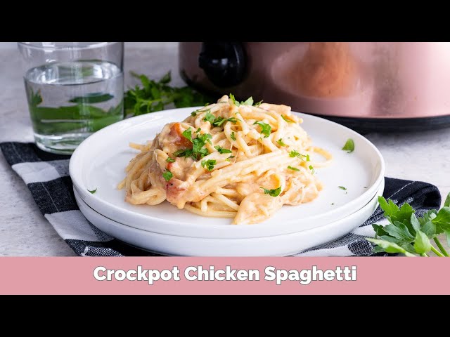 Southwest Crockpot Chicken Spaghetti | Easy One-Pot Comfort Food