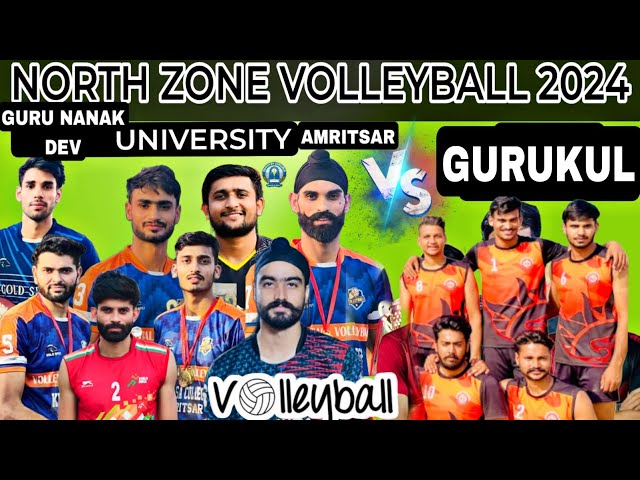 GND UNIVERSITY VS GURUKUL UNIVERSITY  VOLLEYBALL MATCH NORTH ZONE 2024