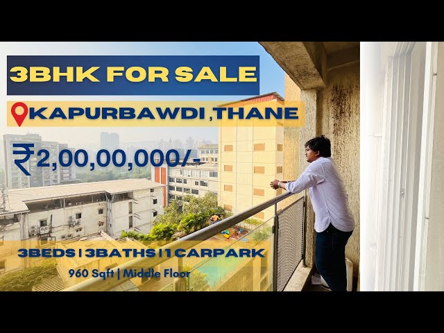 Spacious 3BHK for Sale in Kapurbawdi, Thane | Prime Location | Asking Price 2 Crores | 7718900765