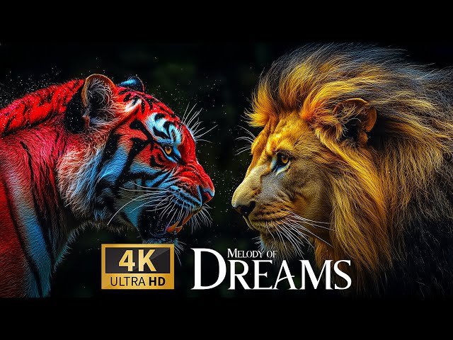 Melody of Dreams 4K 🐾 Explore Wildlife with Relaxing Piano Music 🎹