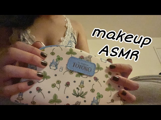 LOFI ASMR | make up bag rummage/tapping/rubbing sounds | -no talking-