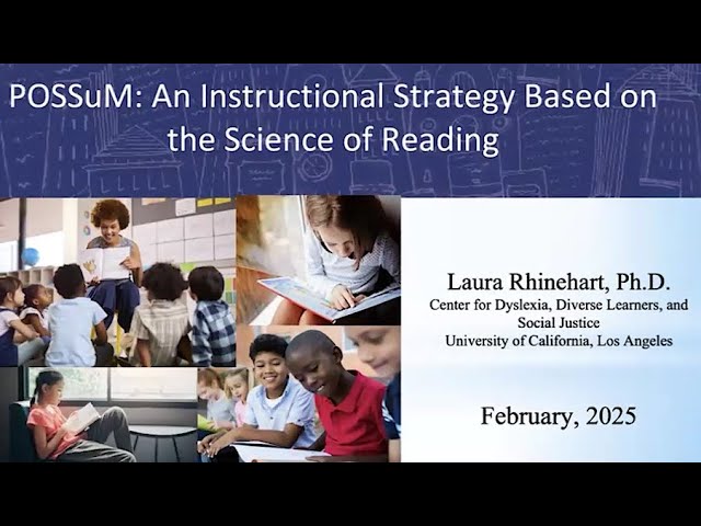 POSSuM: An Instructional Strategy Based on the Science of Reading