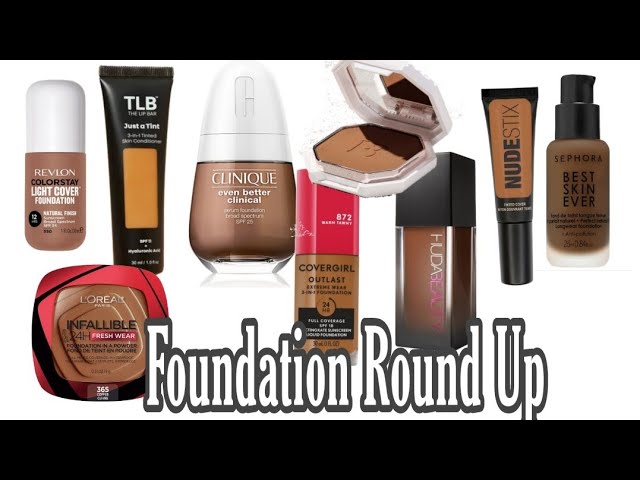 Foundation Round Up ☆ 10 Quick Foundation Reviews ☆ How did these look on my 49yr skin? 👀 🤔