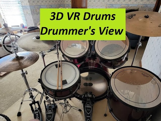 First Person Drum Solo in 3D VR