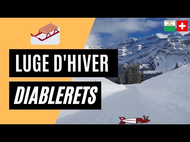 🇨🇭🛷 [WINTER TOBOGGAN RUN OF LES DIABLERETS] VAUD ALPS SWITZERLAND