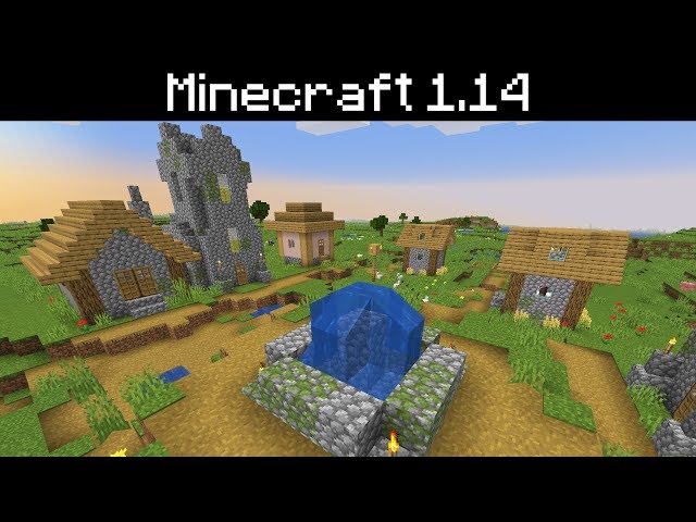 Minecraft 1.14 - Plains Villages - All New Shops and Houses, New Crafting Blocks, Improved Detailing