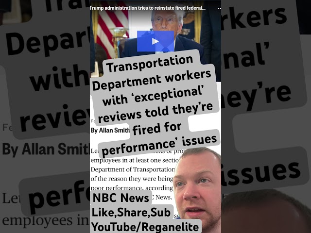 Transportation Department workers with ‘exceptional’ reviews told they’re fired! #news #worldnews