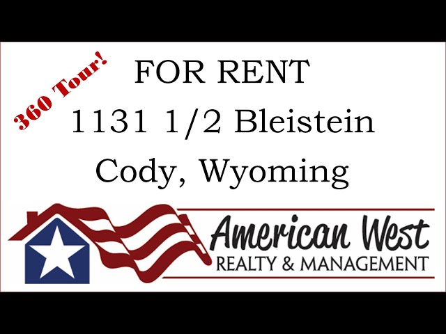 For rent: 1131 1/2 Bleistein Ave, Cody WY 82414