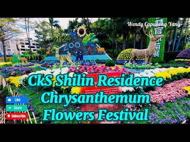 2024 CKS SHILIN RESIDENCE CHRYSANTHEMUM FLOWER FESTIVAL TAIPEI TAIWAN