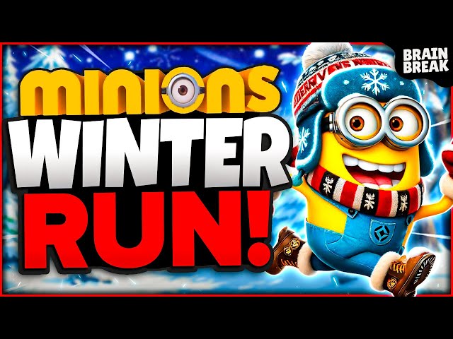 Minions Winter Run | Winter Brain Break | Fun Winter Games For Kids | Danny Go Noodle