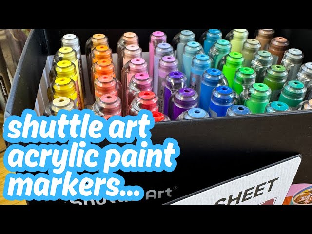 TIK TOK Made Me Buy These!!!  Shuttle Art Acrylic Paint Markers