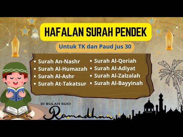 Hafalan Surat Pendek Anak TK & Paud~Murotal Jus 30 ||Sambut Ramadhan Dengan Cahaya Al-Qur'an!!Part 2