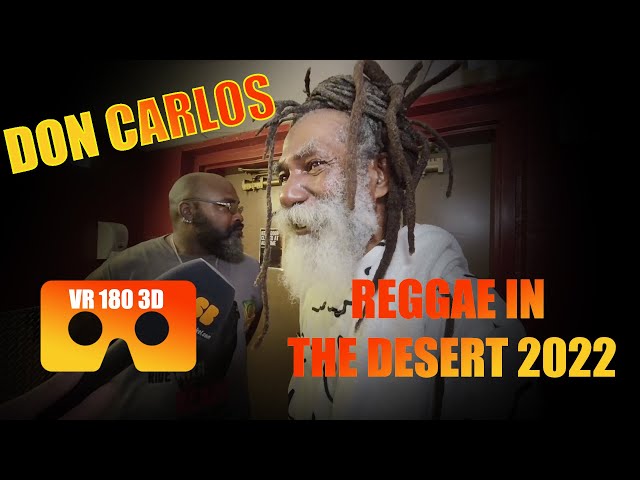 VR180 3D Don Carlos Interview - Reggae in the Desert 2022 part 3 Las Vegas