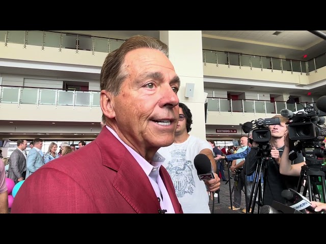 Nick Saban speaks at Nick’s Kids Giveaway Luncheon | Alabama Football