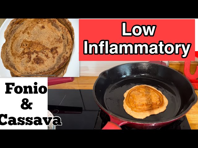 GLUTEN FREE,  EGG FREE, REFINED SUGAR FREE CASSAVA AND FONIO PANCAKES