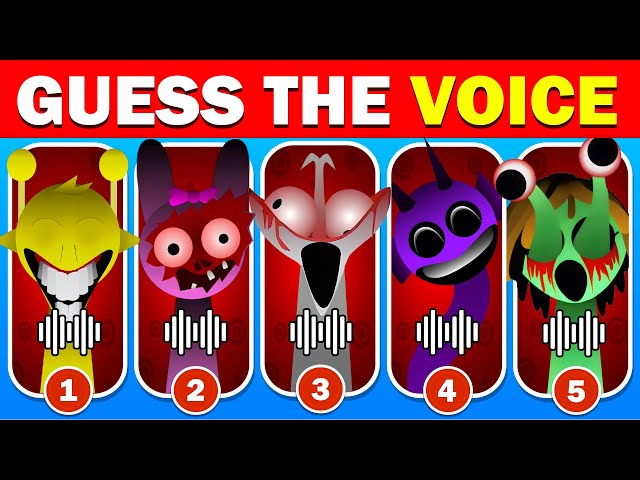 🔊 IMPOSSIBLE! Guess The Phase 1,2,3 Sprunki Characters By Their VOICES! | Incredibox Sprunki Quiz