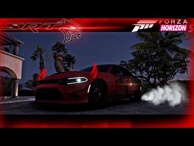 Dodge Charger SRT Hellcat_ Forza horizon 5 with thurstmaster TMX staring wheel #forzahorizon5#viral