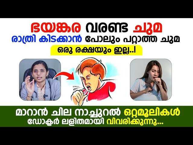 വരണ്ട ചുമ  മാറാൻ ചില നാച്ചുറൽ ഒറ്റമൂലികൾ,ഏതു തരാം ചുമയും എളുപ്പത്തിൽ മാറ്റിയെടുക്കാം