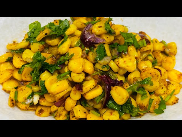 Sweet corn chat| Masala corn #food #recipe #cornrecipe #easyfood #subscribe #support