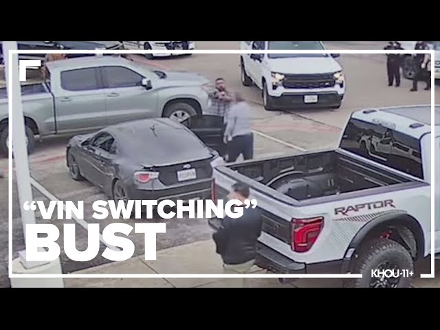 Caught on camera | Officers swoop in on suspect in alleged 'VIN-switching' scheme