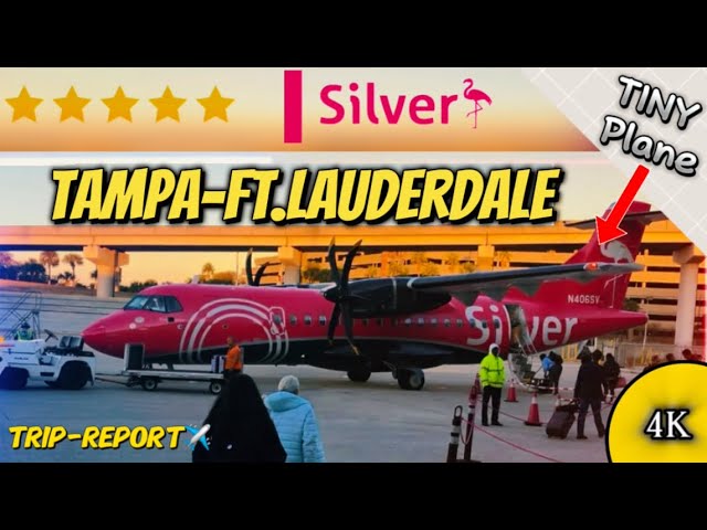 Flying from Tampa to Ft.Lauderdale on a tiny Silver airways ATR-42 Turboprop |TRIP-REPORT|✈️