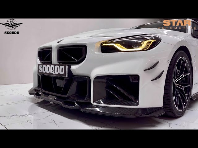 SOOQOO BMW M2 G87 Carbon Fiber Styling kits Complete Car!  SQ DESIGN M2