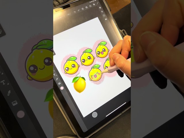 Limones Kawaii 🍋 😍🫶🏻 en Adobe Fresco