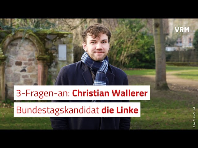 3-Fragen-an: Christian Wallerer - Bundestagskandidat Linke