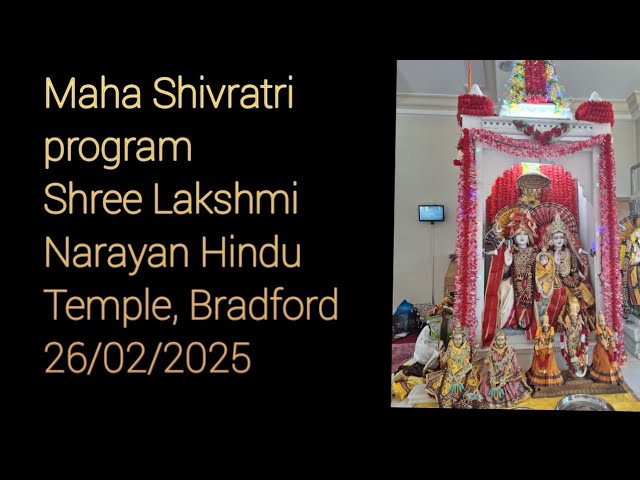 Maha shivratri program Hindu Cultural Society of Bradford uk ,Shyamkalpana.123