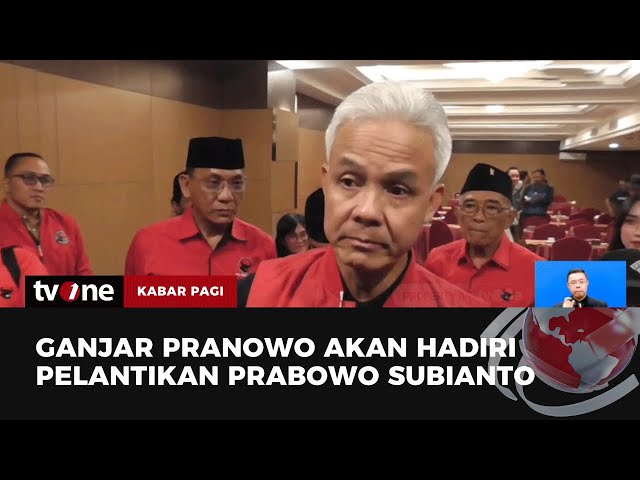 Ganjar Pranowo Siap Hadiri Pelantikan Presiden jika Tidak Berhalangan | Kabar Pagi tvOne