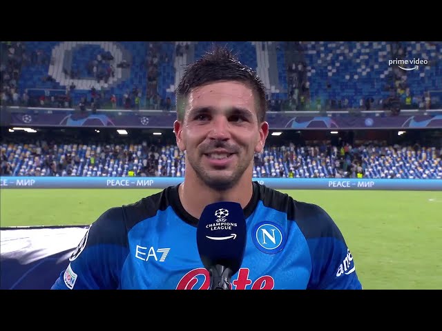 UEFA Champions League | Napoli-Liverpool 4-1 | Intervista al Cholito Simeone