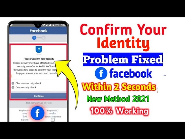 Please Confirm Your Identity Facebook Problem Solved | Facebook Par Identity Confirm Kaise Kare 2021