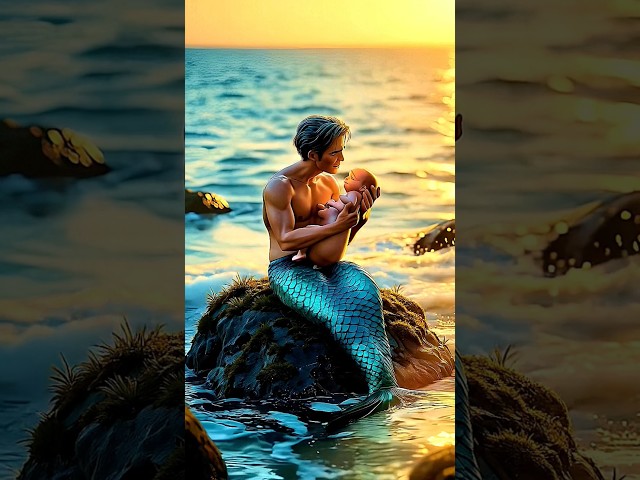 Father mermaid 🧜‍♀️ love #mermaid #animation #digitalart #disney #ocean #mermaidlove #ariel #siren